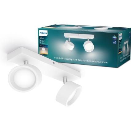 Philips - Faretto LED 2xLED/5,5W/230V bianco
