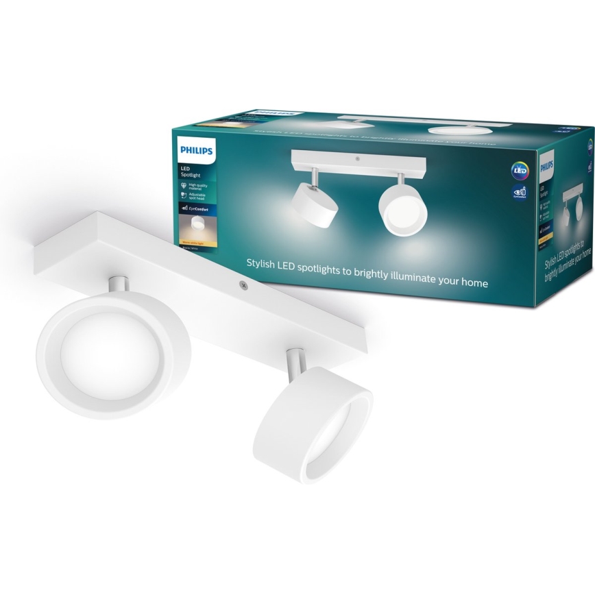 Philips - Faretto LED 2xLED/5,5W/230V bianco