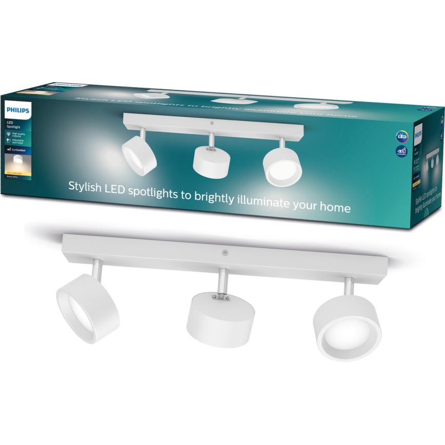 Philips - Faretto LED 3xLED/5,5W/230V bianco