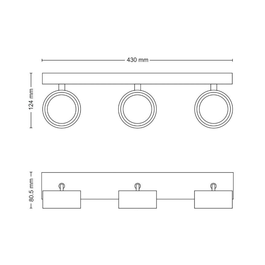 Philips - Faretto LED 3xLED/5,5W/230V bianco