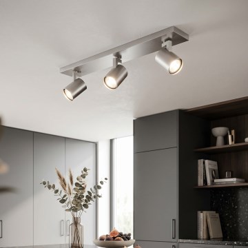 Philips - Faretto LED cromo opaco 3xGU10/20W/230V