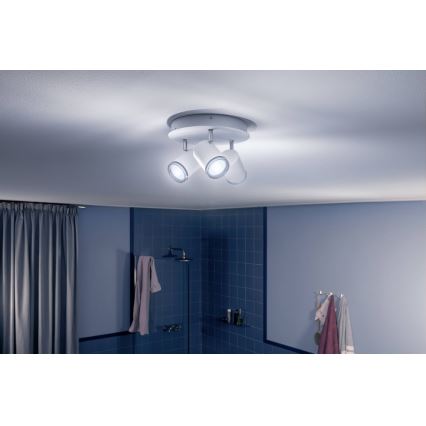 Philips - Faretto LED da bagno dimmerabile Hue ADORE 3xGU10/5W/230V IP44 + Telecomando