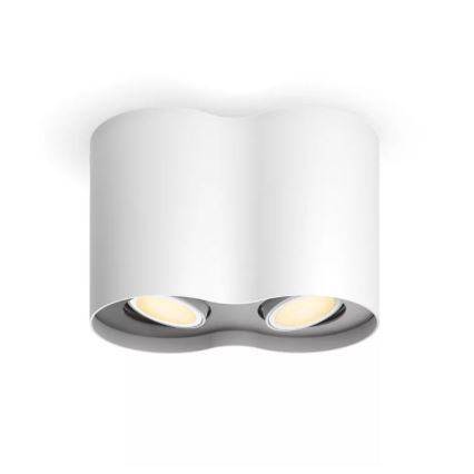 Philips - Faretto LED dimmerabile Hue PILLAR 2xGU10/4,2W/230V 2200-6500K + telecomando bianco
