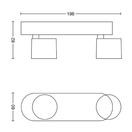 Philips - Faretto LED dimmerabile 2xLED/4,5W/230V