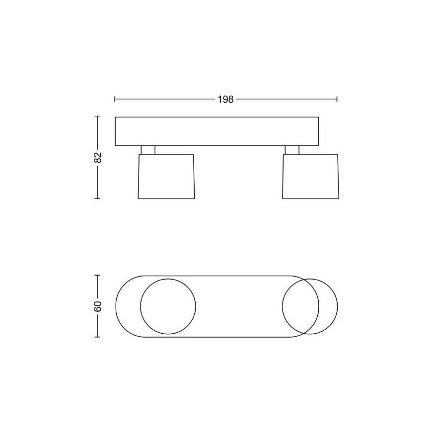 Philips - Faretto LED dimmerabile 2xLED/4,5W/230V