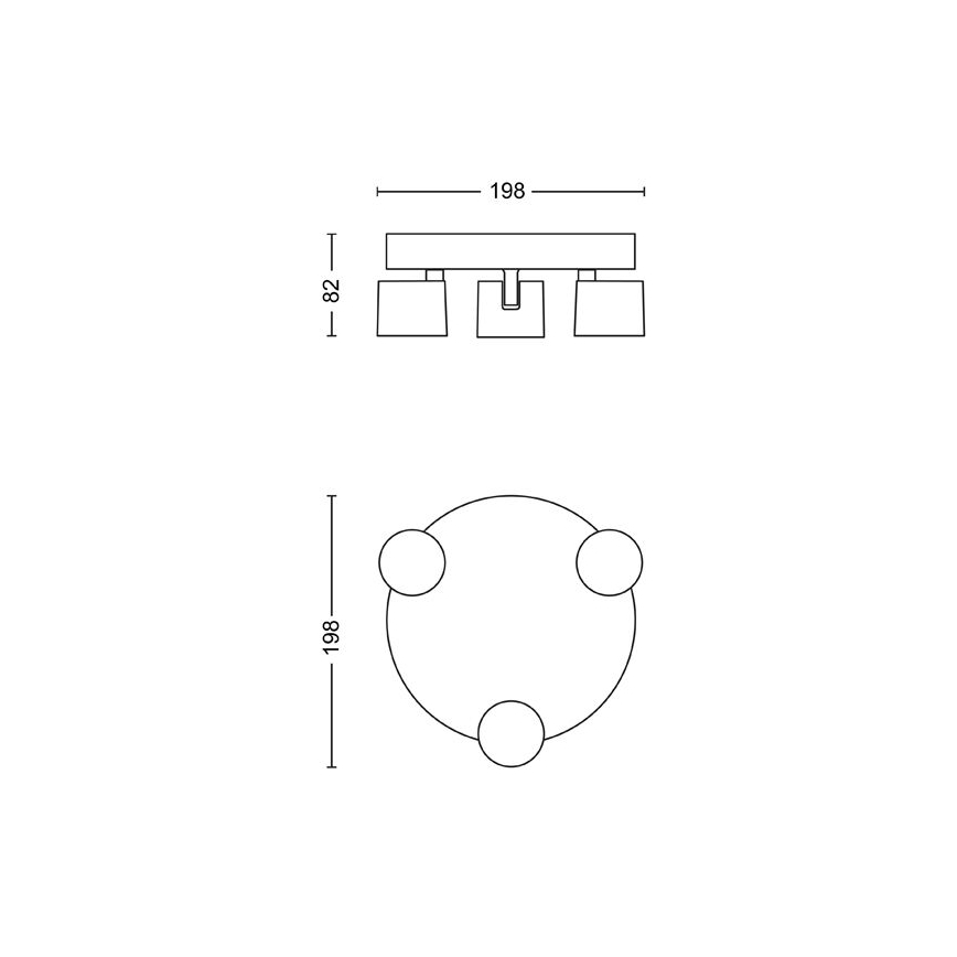 Philips - Faretto LED dimmerabile 3xLED/4,5W/230V