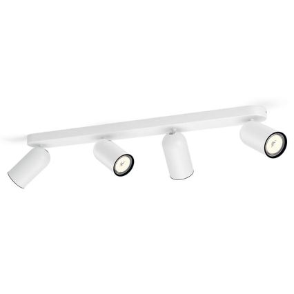 Philips - LED RGBW dimmerabile faretto PONGEE 4xGU10/4,9W/230V 2700-6500K bianco