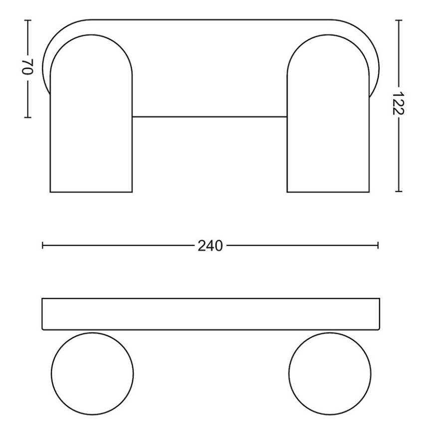 Philips - Faretto LED RGBW dimmerabile PONGEE 2xGU10/4,8W/230V 3000K nero + telecomando