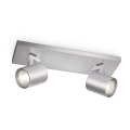 Philips - Faretto LED RGBW dimmerabile RUNNER 2xGU10/6,5W/230V 2700-6500K cromo opaco