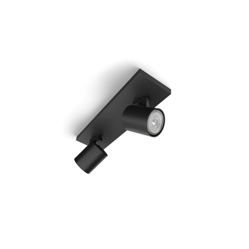 Philips - Faretto LED RGBW dimmerabile RUNNER 2xGU10/6,5W/230V 2700-6500K nero