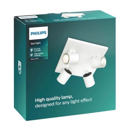 Philips - Faretto LED RGBW dimmerabile RUNNER 4xGU10/6,5W/230V 2700-6500K bianco