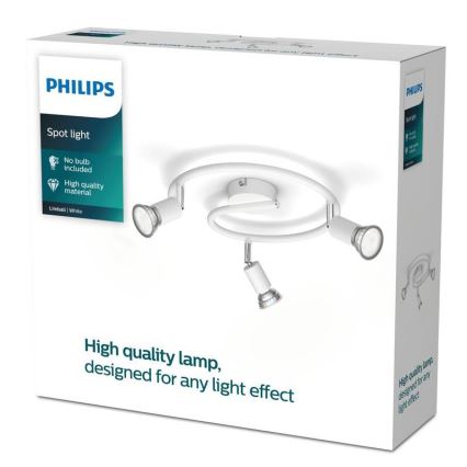 Philips - Faretto 3xGU10/50W/230V bianco