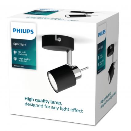 Philips - Faretto 1xGU10/35W/230V nero