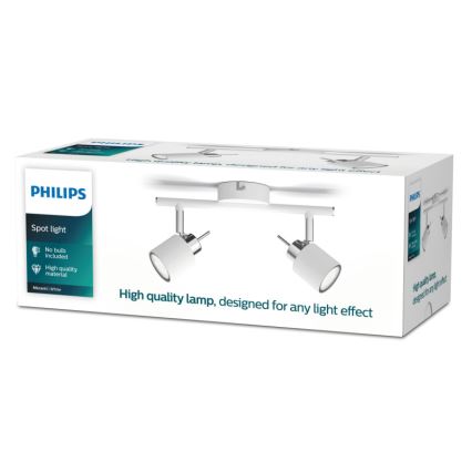 Philips - Faretto 2xGU10/35W/230V bianco