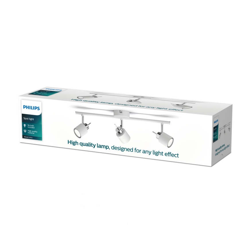 Philips - Faretto 3xGU10/35W/230V bianco