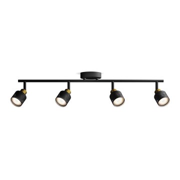 Philips - Faretto NIALL 4xGU10/5W/230V nero/ottone