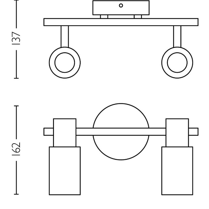 Philips - Faretto PALMS 2xE14/25W/230V