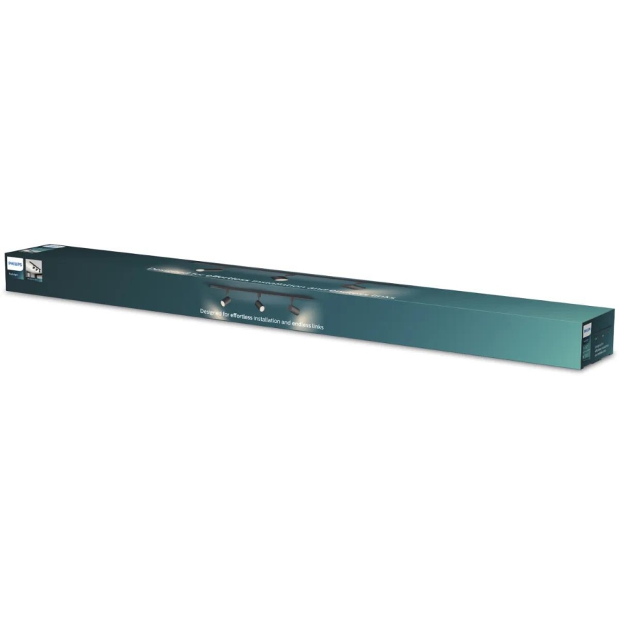 Philips - Faretto per sistema a binario EASYLINK 3xGU10/7W/230V 1m nero