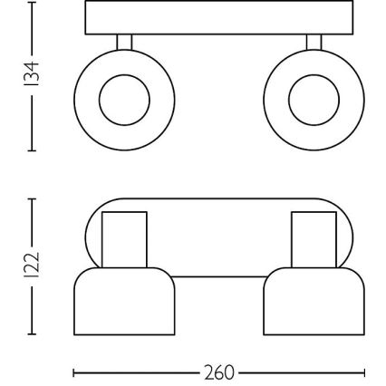 Philips - Faretto SLEET 2xE14/25W/230V