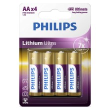 Philips FR6LB4A/10 - 4 pz Batteria al litio AA LITHIUM ULTRA 1,5V 2400mAh