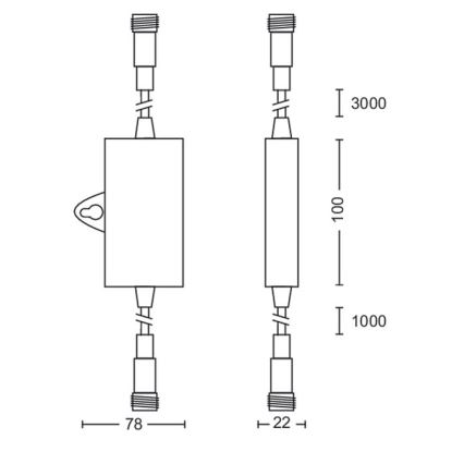 Philips - Sensore crepuscolare esterno con timer IP44