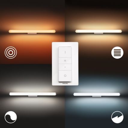 Philips - Illuminazione da bagno dimmerabile a LED Hue ADORE LED/20W/230V IP44 + telecomando