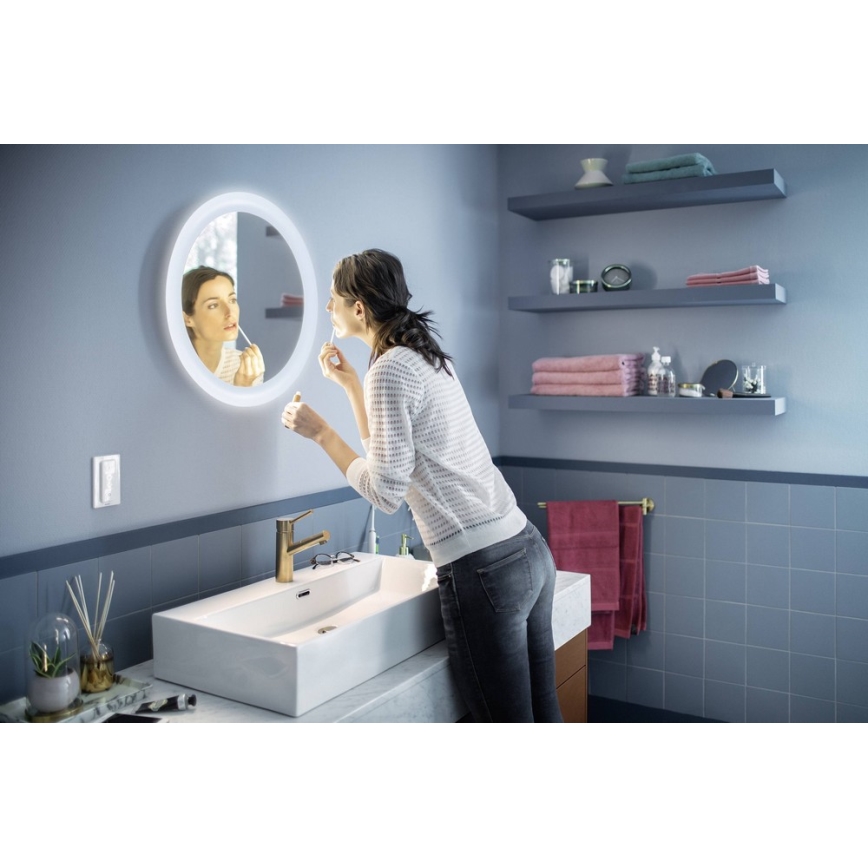 Philips - Specchio da bagno dimmerabile LED Hue ADORE LED/27W/230V + telecomando IP44