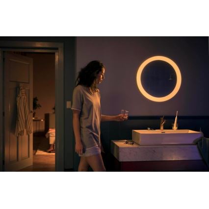 Philips - Specchio da bagno dimmerabile LED Hue ADORE LED/27W/230V + telecomando IP44