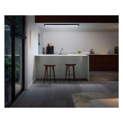 Philips - Lampada da soffitto dimmerabile a LED Hue AURELLE LED/39W/230V 2200-6500K 120x30 cm nero