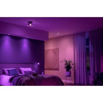 Philips - Faretto dimmerabile LED RGBW Hue FUGATO 3xGU10/4,2W/230V 2000-6500K nero
