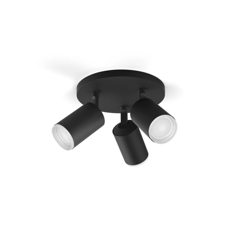 Philips - Faretto dimmerabile LED RGBW Hue FUGATO 3xGU10/4,2W/230V 2000-6500K nero