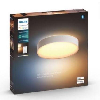 Philips - Lampada da bagno dimmerabile LED Hue DEVERE LED/33,5W/230V IP44 diam. 425 mm 2200-6500K + telecomando
