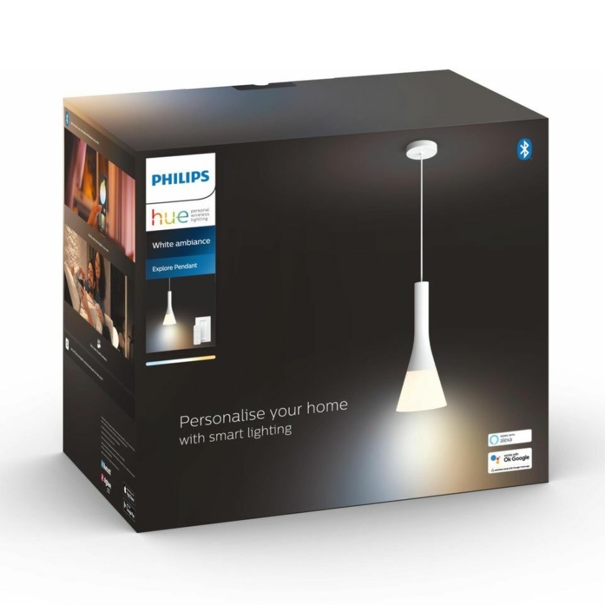 Philips - Lampadario a sospensione dimmerabile a LED su cavo Hue EXPLORE 1xE27/6W/230V 2200-6500K + telecomando