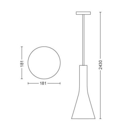 Philips - Lampadario a sospensione dimmerabile a LED su cavo Hue EXPLORE 1xE27/6W/230V 2200-6500K + telecomando