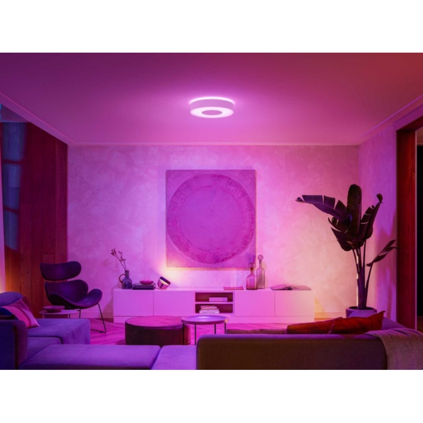 Philips - Lampada da soffitto dimmerabile LED RGB Hue INFUSE LED/33,5W/230V 2000-6500K diam. 381 mm bianco