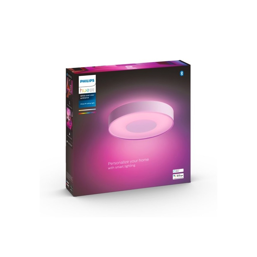 Philips - Lampada da soffitto dimmerabile LED RGB Hue INFUSE LED/33,5W/230V 2000-6500K diam. 381 mm bianco