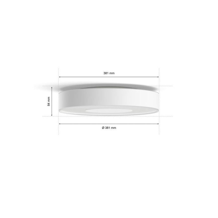 Philips - Lampada da soffitto dimmerabile LED RGB Hue INFUSE LED/33,5W/230V 2000-6500K diam. 381 mm bianco
