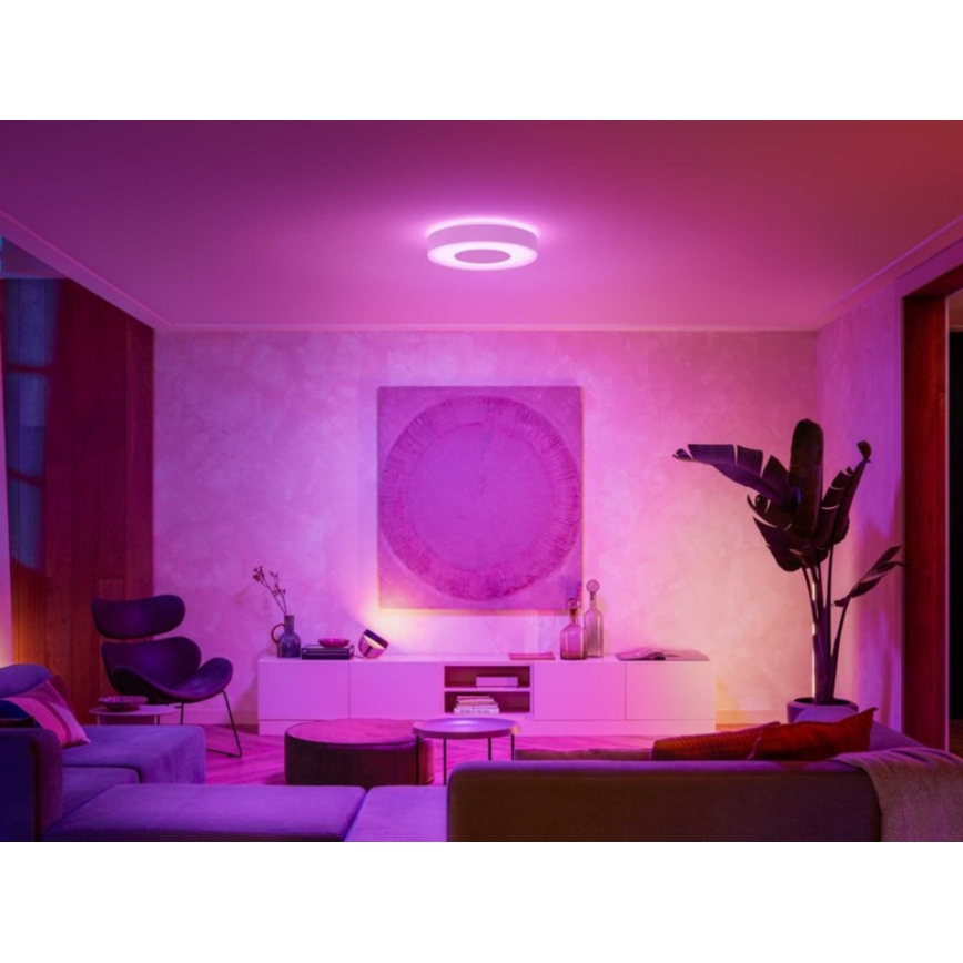 Philips - Plafoniera LED RGB dimmerabile Hue INFUSE, 52,5 W, 230 V, 2000-6500 K, Ø 425 mm, bianco