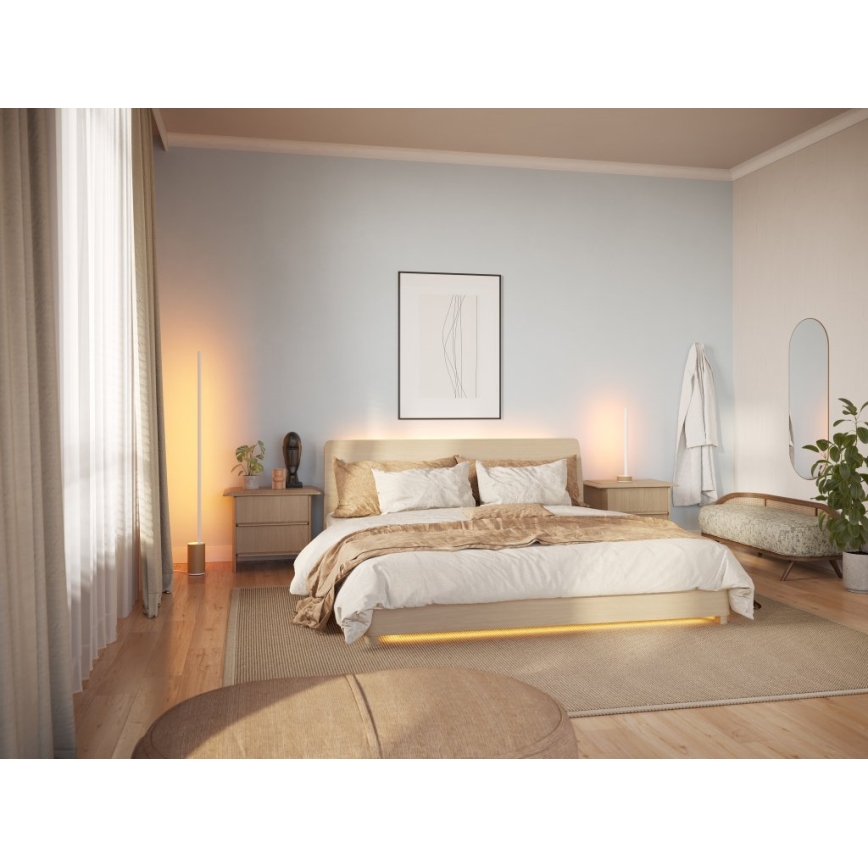 Philips - Lampada da terra dimmerabile LED RGBW Hue SIGNE LED/29W/230V 2000-6500K beige