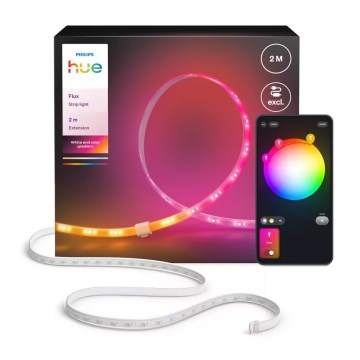 Philips - Kit di estensione per striscia LED RGBW dimmerabile Hue FLUX 2 m, LED/19,5 W/24 V, 2200-6500 K