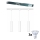 Philips - Lampada a sospensione LED dimmerabile con cavo per sistema a binario EASYLINK, 3x GU10/6,2W/230V, 2200-2700K, 1 m, bianco