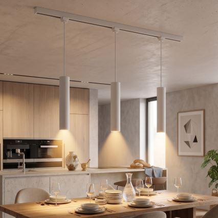 Philips - Lampada a sospensione LED dimmerabile con cavo per sistema a binario EASYLINK, 3x GU10/6,2W/230V, 2200-2700K, 1 m, bianco