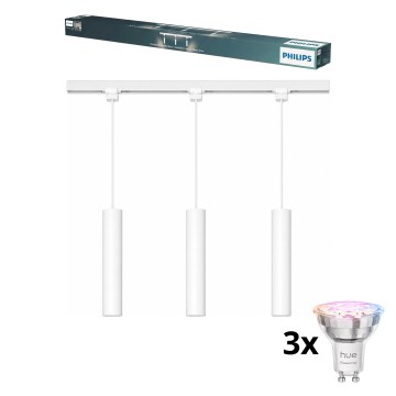 Philips - Lampada a sospensione LED RGBW dimmerabile su cavo per il sistema a binario EASYLINK HUE 3xGU10/4,7W/230V 2200-6500K 1m bianco