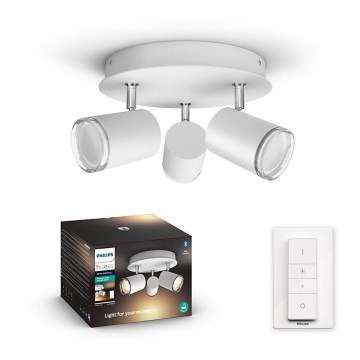 Philips - Lampada da bagno dimmerabile a LED Hue ADORE 3xGU10/5W/230V IP44 con telecomando