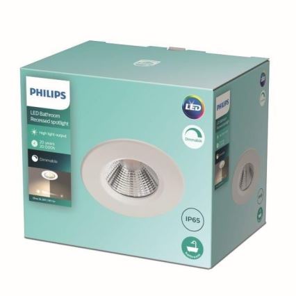 Philips - Lampada da bagno LED dimmerabile LED/5,5W/230V 2700K IP65