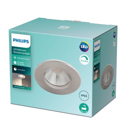 Philips - Lampada da bagno LED dimmerabile LED/5,5W/230V 2700K IP65