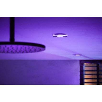 Philips - Lampada da bagno LED RGB dimmerabile Hue XAMENTO 1xGU10/5,7W/230V IP44 2000-6500K