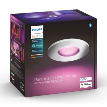 Philips - Lampada da bagno LED RGB dimmerabile Hue XAMENTO 1xGU10/5,7W/230V IP44 2000-6500K