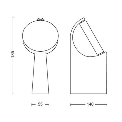 Philips - Lampada da esterno a LED LED/7W/230V 2700K IP44