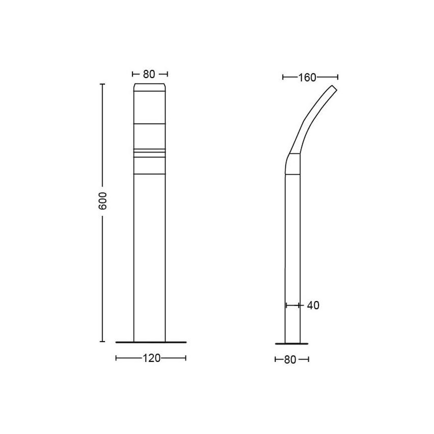 Philips - Lampada da esterno a LED LED/12W/230V 4000K 60 cm IP44